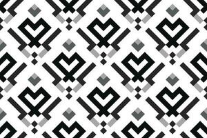 retro zwart en wit meetkundig naadloos patroon achtergrond vector