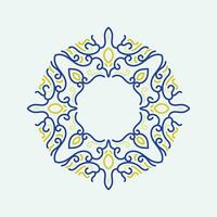 decoratief wijnoogst kader. vector ontwerp. bloemen ornament.