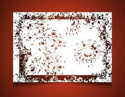 kader met rood en wit strepen, een wijnoogst plein kader Aan een rood en zwart helling kleur achtergrond ontwerp, gebroken effect, afbeelding kader vector kader kader poster sjabloon, rechthoekig grunge bo