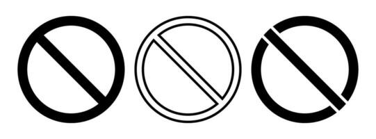 verbod cirkel voor divers regelgeving vector