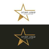 modern en uniek meetkundig ster abstract logo sjabloon ontwerp. logo voor bedrijf, merk en bedrijf. vector