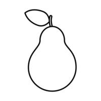 Peer icoon vector. fruit illustratie teken. vitamines symbool. vegetarisch logo. voedsel markering. vector