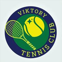 zege tennis club logo premie merk vector