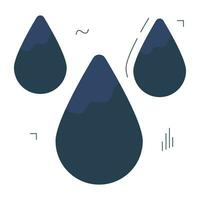 een isometrische ontwerp icoon van water druppels vector