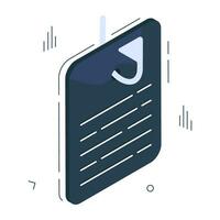 bewerkbare ontwerp icoon van het dossier phishing vector