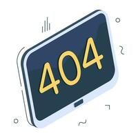 een creatief ontwerp vector van fout 404