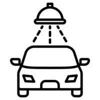 auto wassen icoon lijn vector illustratie