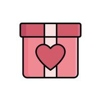 Valentijn icoon vector ontwerp sjabloon gemakkelijk en schoon