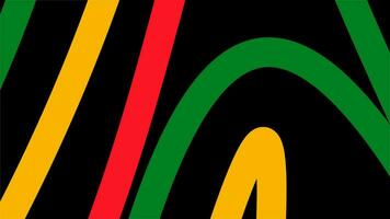 zwart geschiedenis maand achtergrond. abstract rood, geel, groente, zwart kleur Golf ontwerp, kopiëren ruimte. vector illustratie