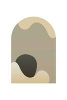 abstract landschap kunst poster. midden eeuw achtergrond illustratie vector