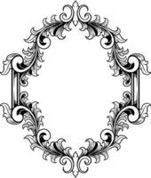 wijnoogst ornament kader voor bruiloft illustratie vector