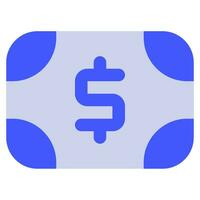bankbiljet icoon illustratie voor web, app, infografisch, enz vector