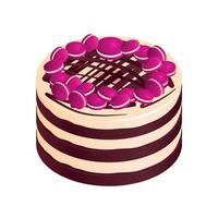 verjaardag macaron cake samenstelling vector