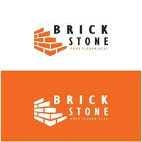 creatief steen logo ontwerpen voor gebouwen, bouwkundig gebouwen, civiel engineering, gebouw materialen winkels vector