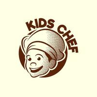 vector kinderen chef tekenfilm mascotte logo karakter