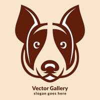 vector schattig hond logo