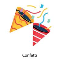 trendy confetti concepten vector