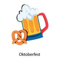 modieus oktoberfeest concepten vector