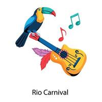 modieus Rio carnaval vector