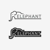 olifant logo vector illustrator ontwerpsjabloon