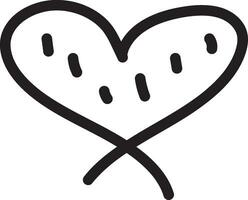 hart tekening, liefde symbool, achtergrond, illustratie, valentijn, valentijnskaarten, tekening, krabbel, schets vector