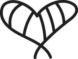 hart tekening, liefde symbool, achtergrond, illustratie, valentijn, valentijnskaarten, tekening, krabbel, schets vector