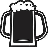 brouwer s embleem vector bier mok logo hoppig brouwen zwart mok icoon ontwerp
