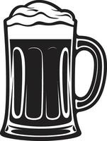 brouwer s tintje vector mok symbool brouwmeester s trots zwart logo bier mok