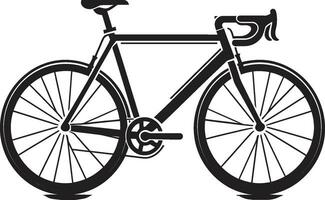 stadsrit vector fiets logo icoon slanke fietser zwart fiets embleem