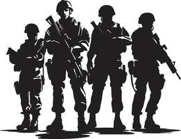 strategisch bataljon gewapend krachten zwart embleem tactisch verdediging corps vector leger groep logo