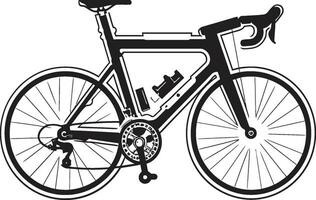 klassiek wiel zwart fiets ontwerp fiets ambacht zwart vector icoon