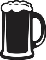 vat brouwen vector bier glas icoon stout symbool zwart ale embleem