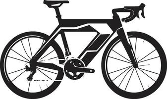 fiets ambacht zwart vector icoon pedaal embleem fiets logo ontwerp