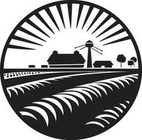 natuur s oogst vector boerderij logo oogst erfenis zwart icoon voor boerderijen
