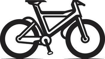 cyclusafdruk zwart iconisch fiets ontwerp stadsrit vector fiets logo icoon