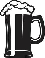 brouwmeester s trots zwart logo bier mok hoppig embleem vector mok icoon ontwerp