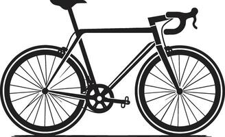 rijder schoo elegant fiets logo cyclusafdruk zwart iconisch fiets ontwerp vector