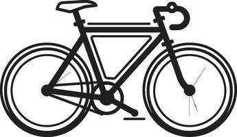 stedelijk fiets vector fiets logo strak rijden zwart fiets symbool
