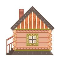 schattig knus droomachtige huis ingericht. geïsoleerd vector illustratie. voor kinderen, voor kaarten, voor spellen, voor ontwerp