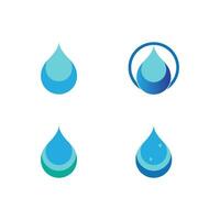 waterdruppel logo sjabloon vector