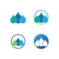 waterdruppel logo sjabloon vector