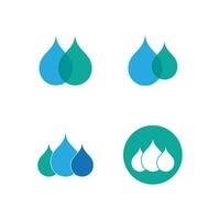 waterdruppel logo sjabloon vector