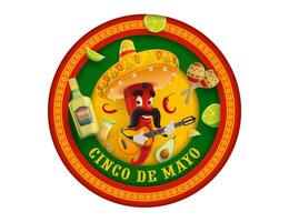 cinco de mayo Mexicaans vakantie papier besnoeiing banier vector