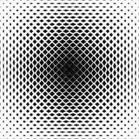 zwart en wit gecentreerd vector plein patroon ontwerp