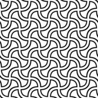 naadloos monochroom gebogen vorm patroon ontwerp vector achtergrond