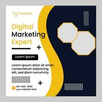 digitale marketing sociale media plaatsen vector