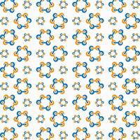 oranje molecuul vector ontwerp patroon illustratie abstract achtergrond