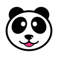 schattig panda beer dier tekenfilm vector illustratie ontwerp grafisch vlak stijl. schattig dier ontwerp elementen. geschikt voor gebruik net zo een aanvulling naar kinderen ontwerpen.