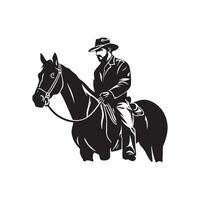 cowboy vector kunst, pictogrammen, en illustratie