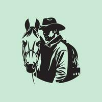 cowboy vector kunst, pictogrammen, en illustratie